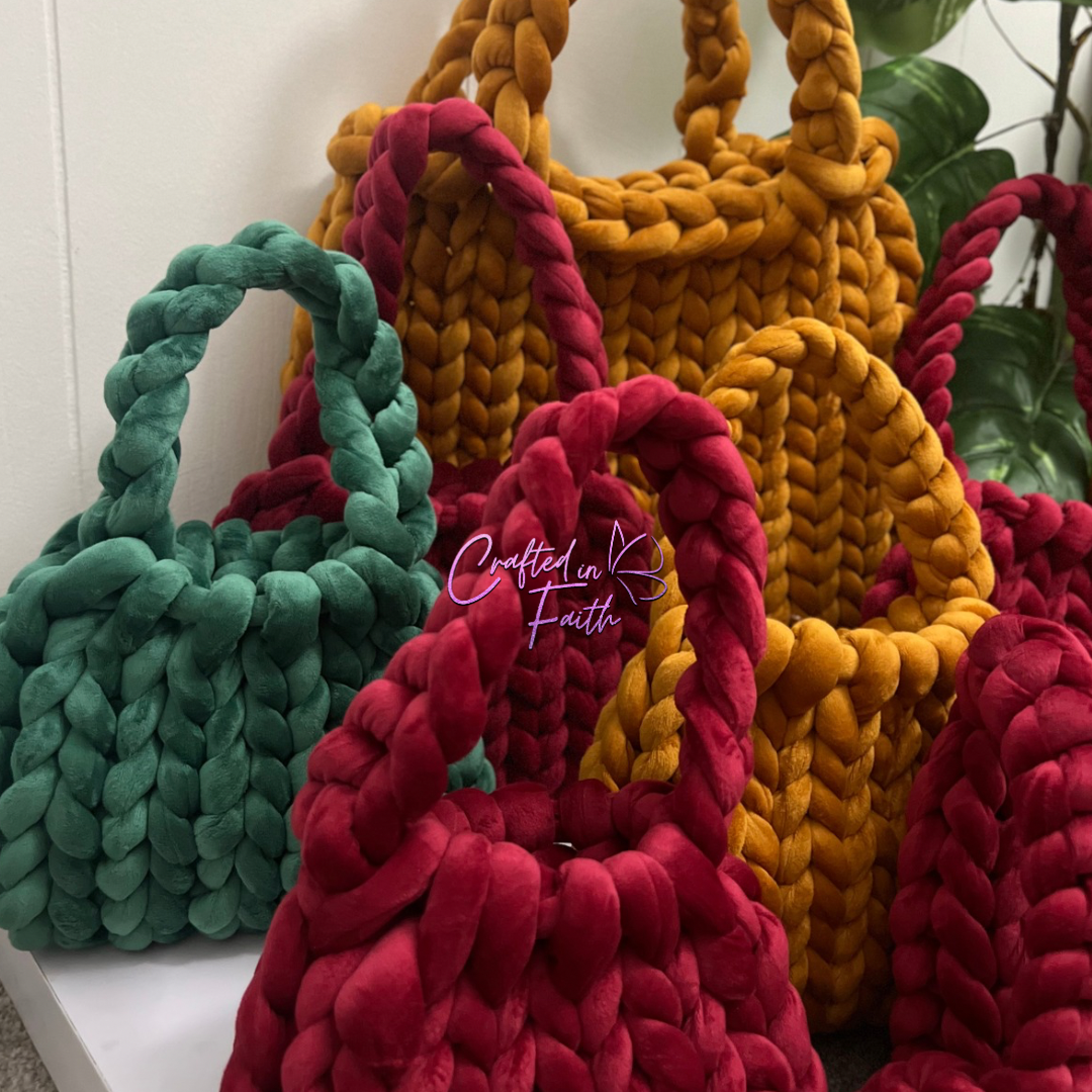 Handmade Chunky Knit Purse