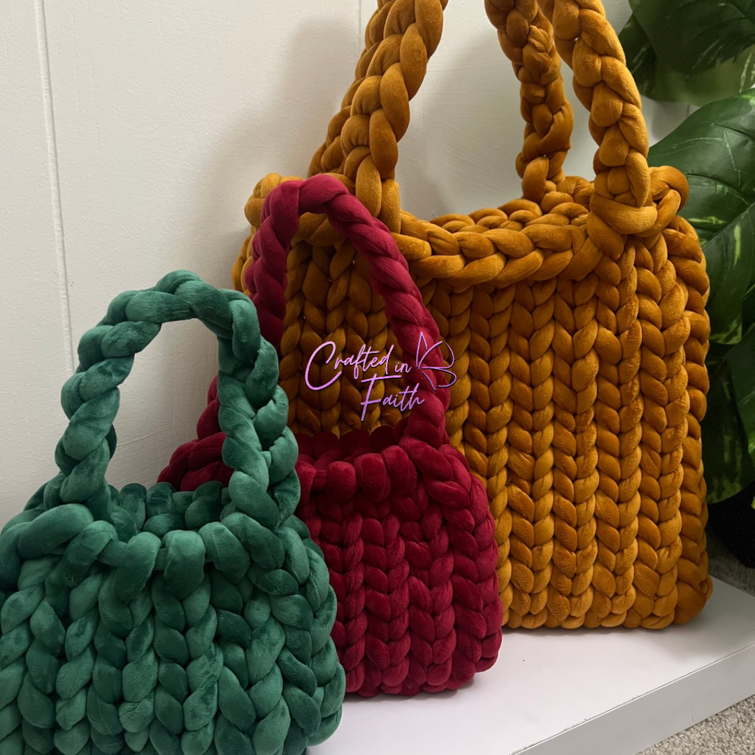 Handmade Chunky Knit Purse