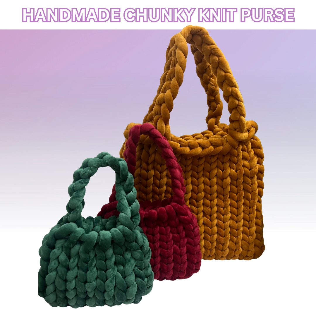 Handmade Chunky Knit Purse