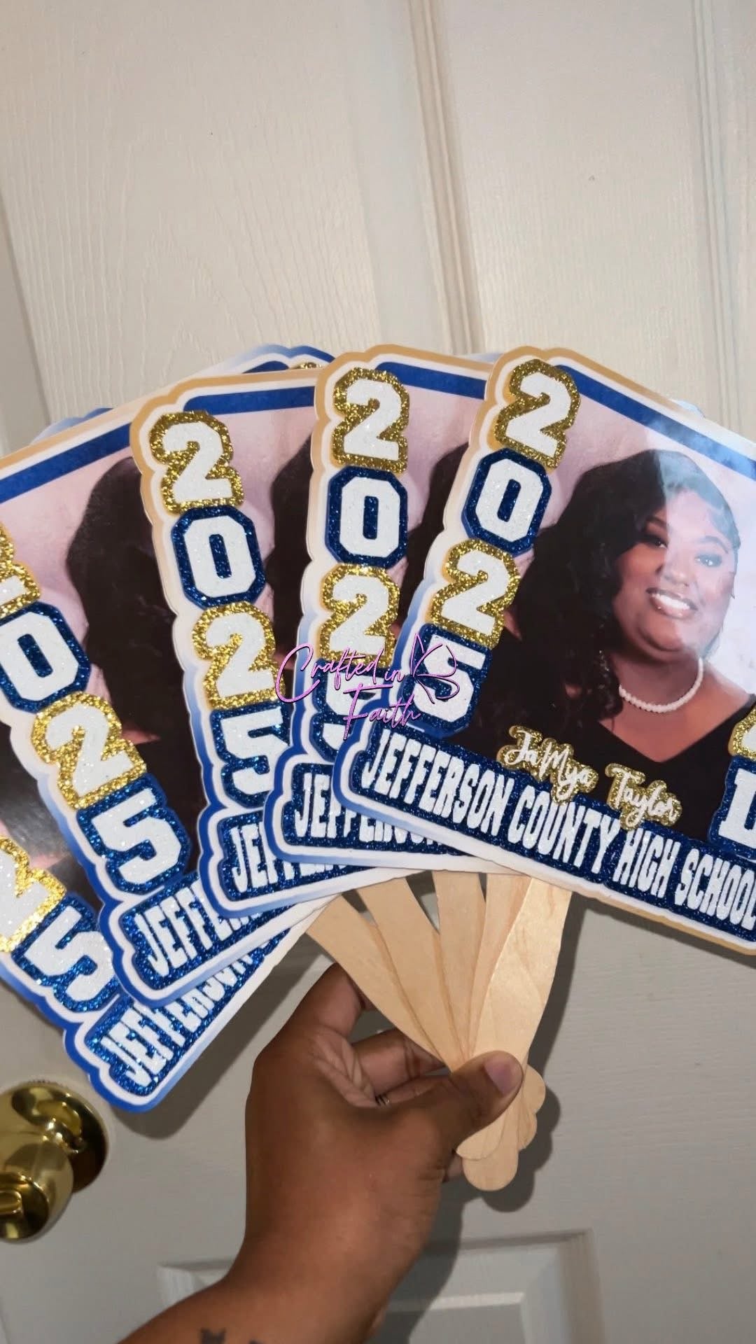 Graduation Photo Fans **SINGLE-SIDED**