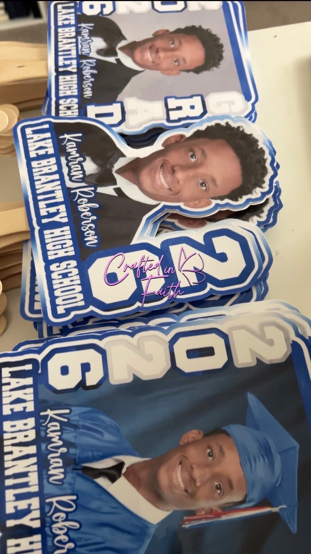 Graduation Photo Fans **SINGLE-SIDED**