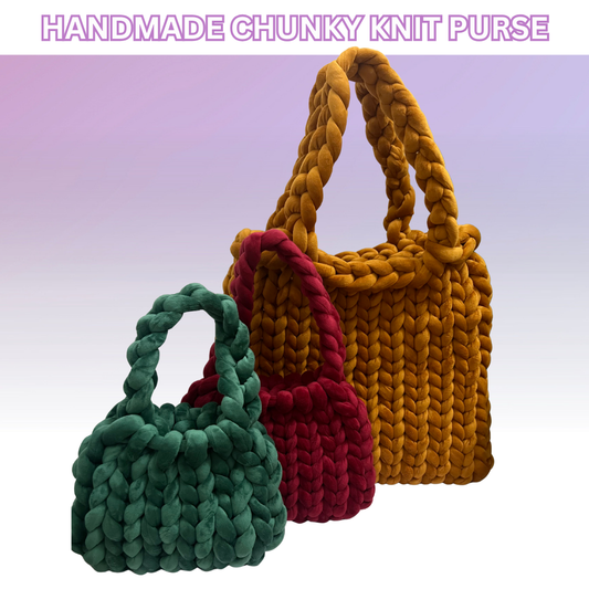 Handmade Chunky Knit Purse
